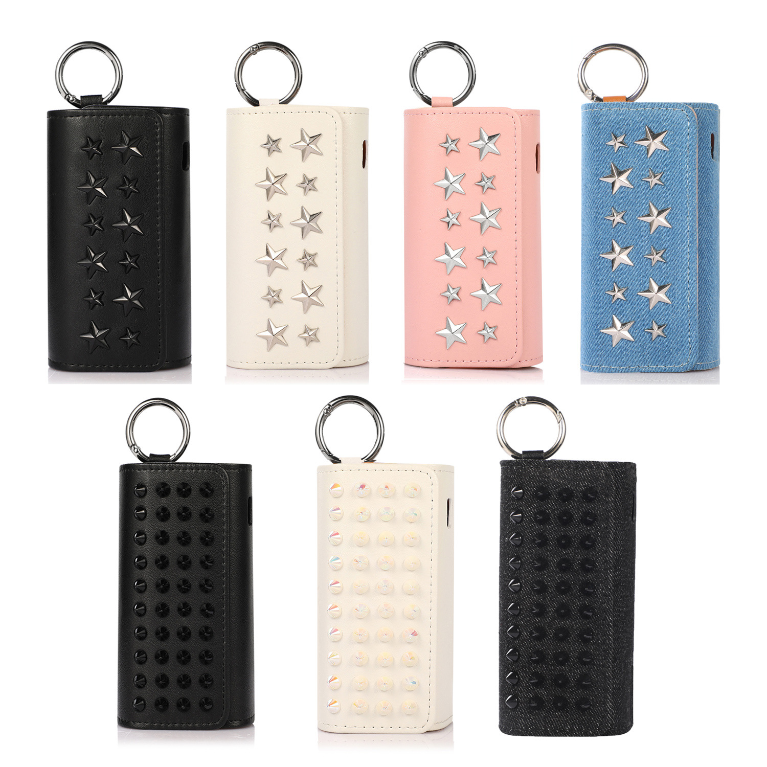 適用iqos iluma保護皮套iluma i收納包 五角星鉚釘